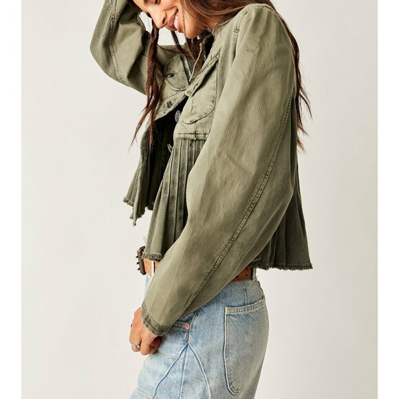 FREE PEOPLE Cassidy Jacket / Military - Picture 2 of 8